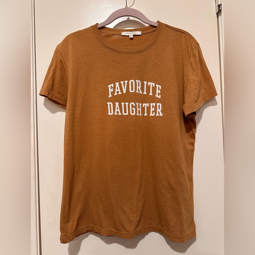 Favorite Daughter Brown Short Sleeve Tee